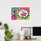 Beste leraar ooit poster (Thuiskantoor)