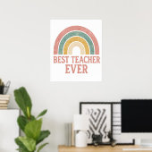 beste leraar ooit poster (Thuiskantoor)