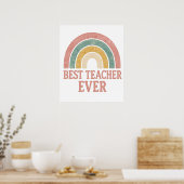 beste leraar ooit poster (Keuken)