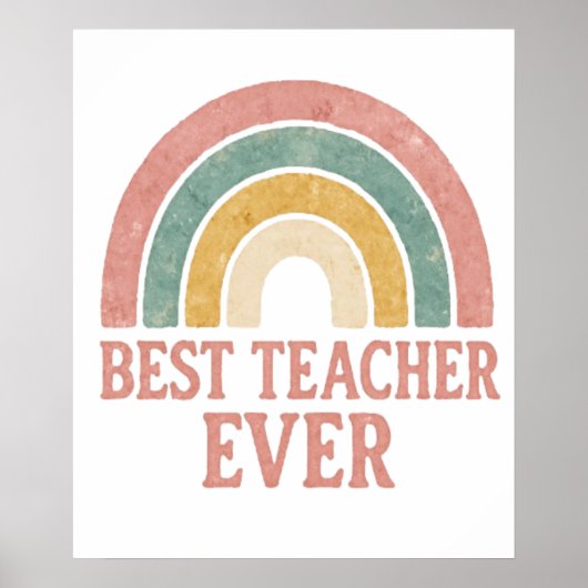 beste leraar ooit poster (Voorkant)