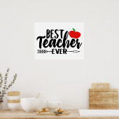 Beste leraar ooit poster (Keuken)