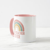Beste leraar ooit Rainbow Teacher Mok (Voorkant links)
