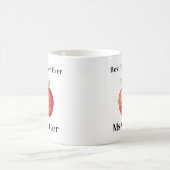 Beste leraar ooit Red Apple Face gepersonaliseerd  Koffiemok (Center)