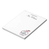 Beste leraar ooit, RedApple, Lerarenwaardering Notitieblok (Linkerzijde)