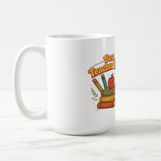 Beste Leraar Ooit Retro Apple Leraar Ontwerp Koffiemok
