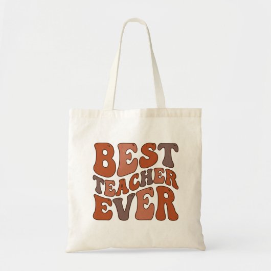 Beste Leraar Ooit – Retro Golf Leraar Design Tote Bag (Voorkant)