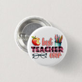 Beste Leraar Ooit Ronde Button 3,2 Cm (Voorkant /achterkant)