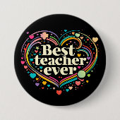 Beste leraar ooit ronde button 7,6 cm (Voorkant)