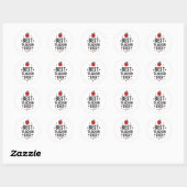 Beste Leraar Ooit  Ronde Sticker (Vel)