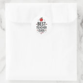 Beste Leraar Ooit  Ronde Sticker (Tas)