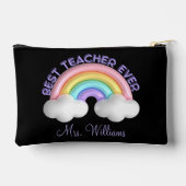 Beste leraar ooit, schattig kleurrijk regenboog zw etui (Achterkant)