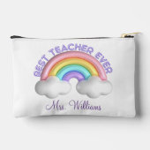 Beste leraar ooit, schattige kleurrijke regenboog etui (Achterkant)