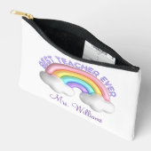 Beste leraar ooit, schattige kleurrijke regenboog etui (Open)