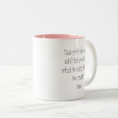 Beste leraar ooit Schattigee waardering Gift Schoo Tweekleurige Koffiemok (Voorkant rechts)