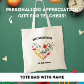 Beste leraar ooit school hart dank u geschenk tote bag