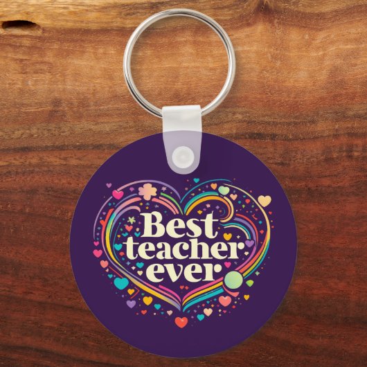 Beste leraar ooit sleutelhanger (Voorkant)
