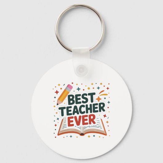Beste leraar ooit sleutelhanger (Voorkant)