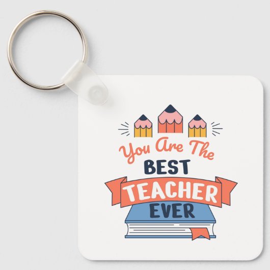 Beste Leraar Ooit Sleutelhanger (Voorkant)