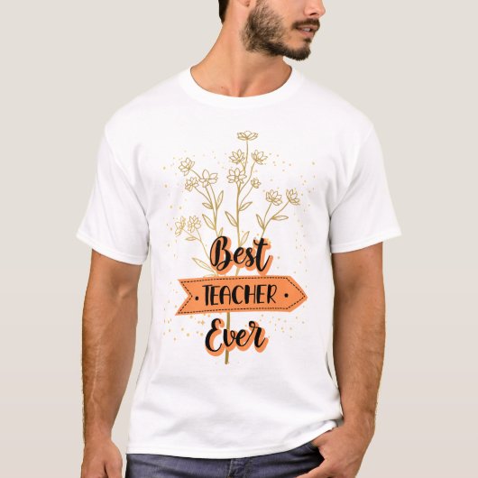 Beste leraar ooit t-shirt (Voorkant)