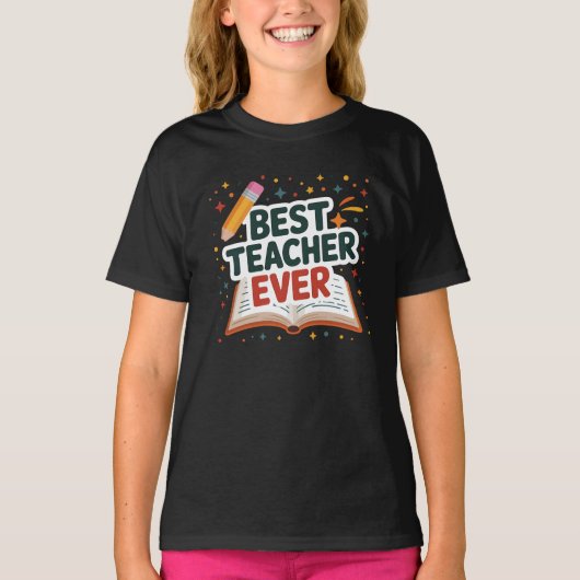 Beste leraar ooit t-shirt (Voorkant)