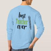Beste leraar ooit t-shirt (Achterkant)