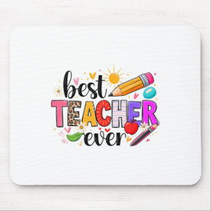 Beste Leraar Ooit Terug Naar School Schattig Lesge Muismat