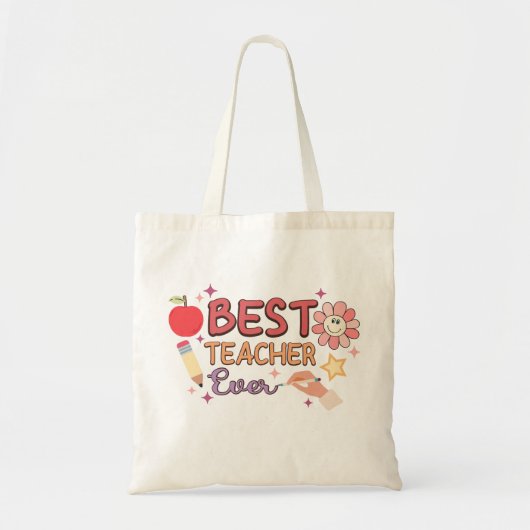 Beste leraar ooit tote bag (Voorkant)