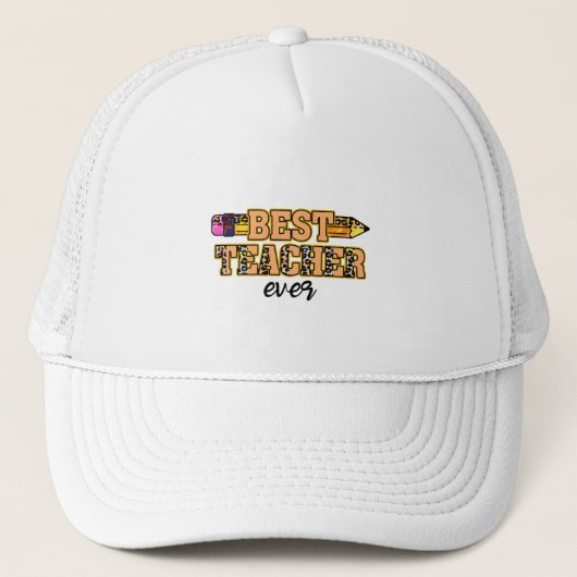 Beste leraar ooit trucker pet (Voorkant)