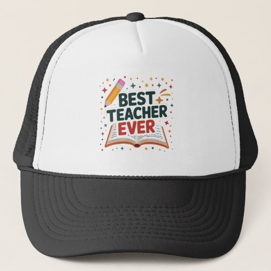 Beste leraar ooit trucker pet (Voorkant)