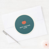 Beste Leraar Ooit Vinyl Sticker (Envelop)