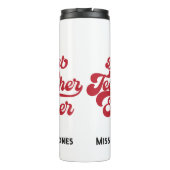 Beste leraar ooit waardering Monogram naam Thermosbeker (Achterkant)