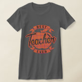 Beste leraar ooit waardering school dank u t-shirt (Laagn)