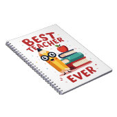 Beste Leraar Ooit Waarderingsgeschenk Notitieboek (Rechterzijde)