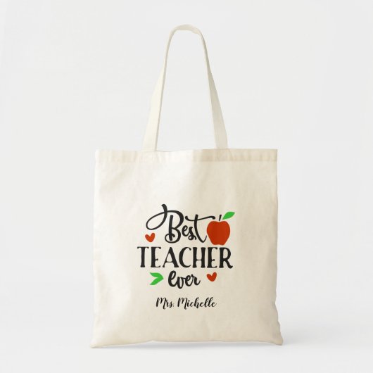 Beste Leraar Ooit Week van de Leraar Tote Bag (Voorkant)