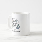 Beste leraar ooit Wetenschap ft  Kolf, Microscoop. Koffiemok (Voorkant links)