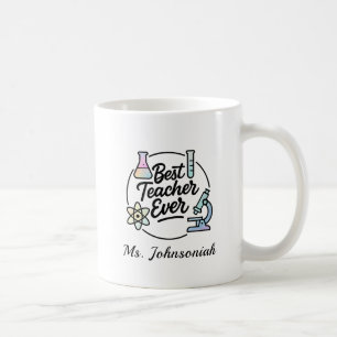 Beste leraar ooit Wetenschap ft Kolf, Microscoop. Koffiemok
