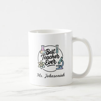 Beste leraar ooit Wetenschap ft Kolf, Microscoop. Koffiemok