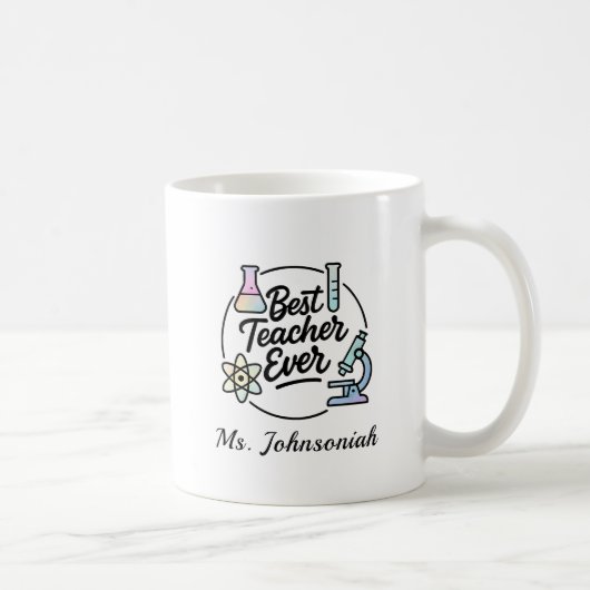 Beste leraar ooit Wetenschap ft  Kolf, Microscoop. Koffiemok (Rechts)