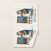 Beste Leraar Ooit Winter Pinguïn Ontwerp Bad Handdoek (Handdoek)