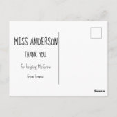 Beste Leraar Ooit Winter Pinguïn Ontwerp Briefkaart (Achterkant)