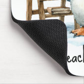 Beste Leraar Ooit Winter Pinguïn Ontwerp Muismat (Hoek)
