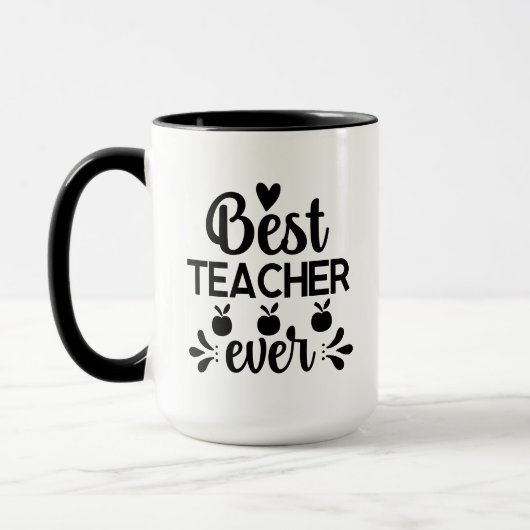 Beste Leraar Ooit Wordart Mok (Links)