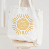 Beste leraar ooit zonneschijn leraar waardering tote bag