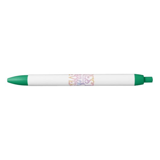 Beste leraar ooit zwarte inkt pen (Voorkant)