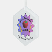 Beste leraar OOT! Glas Ornament (Voorkant links)