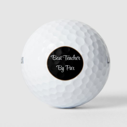 Beste leraar op persoonlijke titel golfballen (Voorkant)
