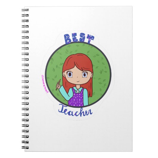 Beste leraar Pledge-buistekening Notitieboek (Voorkant)