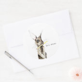 Beste Leraar Ronde Sticker (Envelop)