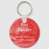 Beste leraar Sleutelhanger (Sleutelhanger), koraal (Voorkant)