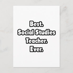 Beste. Leraar Sociale Studies. Ooit. Briefkaart